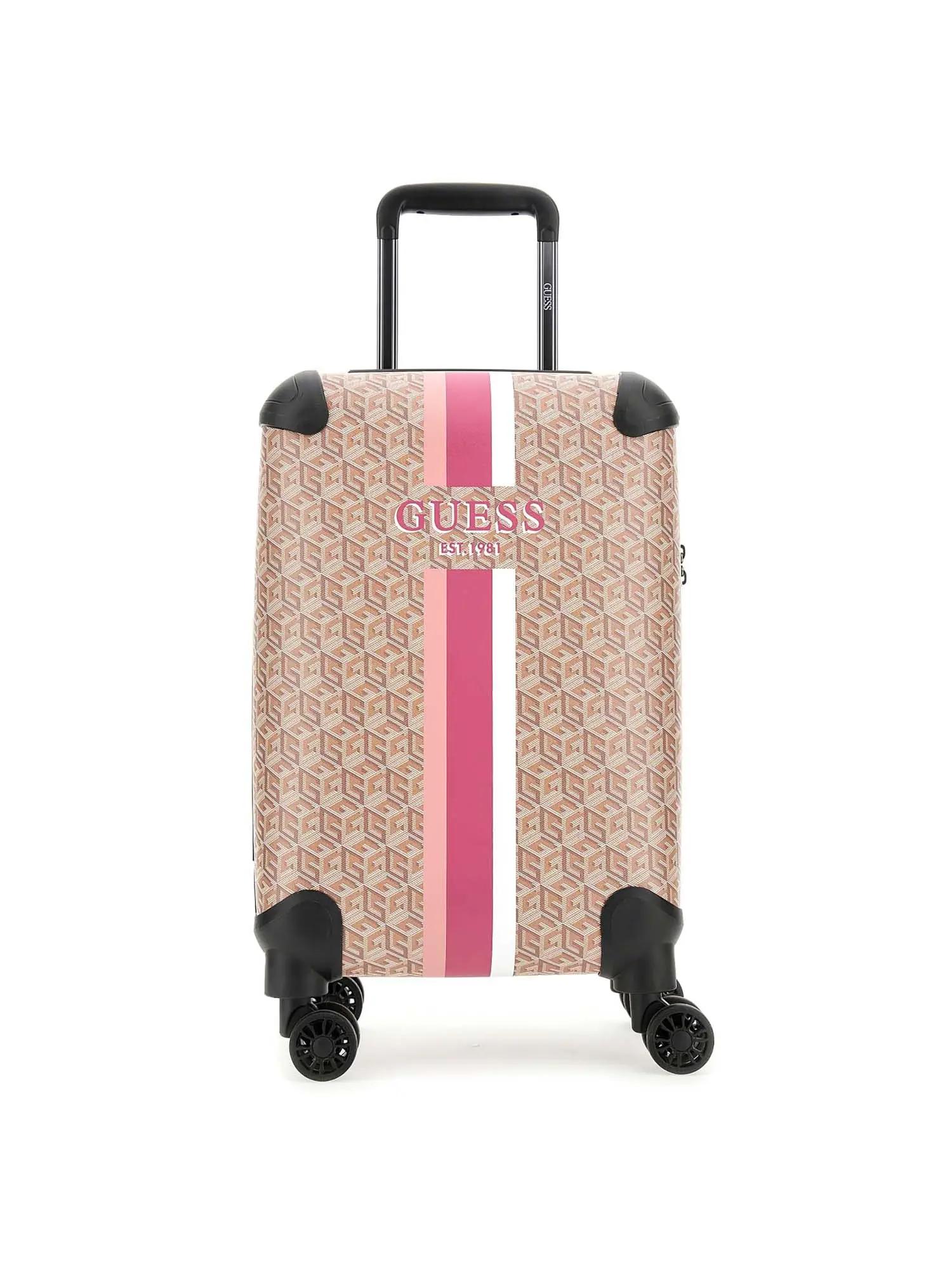 Valigia guess rosa 2025