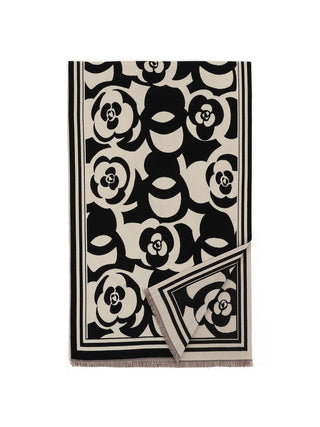 SCIARPA DONNA - LUMBERJACK NERO-BIANCO - D806 2