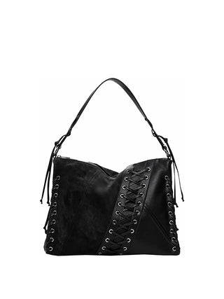 BORSA A SPALLA DONNA - DESIGUAL NERO - 25WAXP79