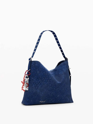 BORSA A SPALLA DONNA - DESIGUAL BLU - 25WAXPBB 2