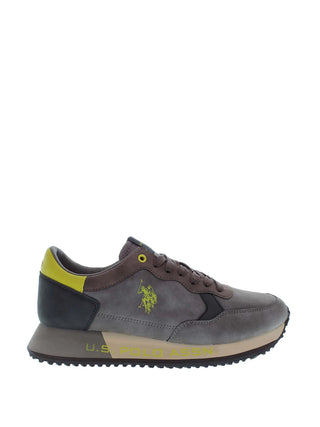 SNEAKERS UOMO - US POLO ASSN. GRIGIO-NERO - CLEEF006M/EUH1