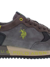 SNEAKERS UOMO - US POLO ASSN. GRIGIO-NERO - CLEEF006M/EUH1 6
