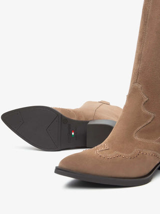 STIVALE DONNA - NERO GIARDINI MARRONE - I513914D 4