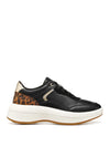 SNEAKERS DONNA - GEOX NERO-COGNAC - D46WTB 0BCPZ 1
