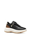 SNEAKERS DONNA - GEOX NERO-COGNAC - D46WTB 0BCPZ 2