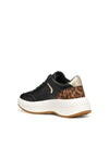 SNEAKERS DONNA - GEOX NERO-COGNAC - D46WTB 0BCPZ 3