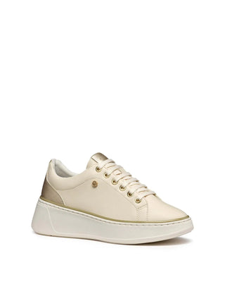 SNEAKERS DONNA - GEOX BEIGE-ORO - D55YHA 054AJ 2