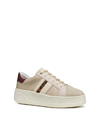 SNEAKERS DONNA - GEOX BEIGE-ROSSO - D56WVC 000BC 2