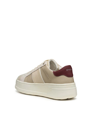 SNEAKERS DONNA - GEOX BEIGE-ROSSO - D56WVC 000BC 3