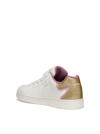 SNEAKERS RAGAZZA - GEOX BIANCO-ROSA - J36LRA 0BCKC 3