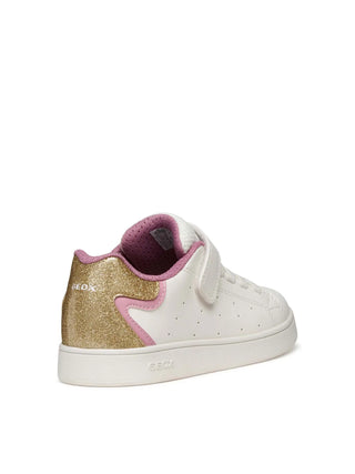 SNEAKERS RAGAZZA - GEOX BIANCO-ROSA - J36LRA 0BCKC 4