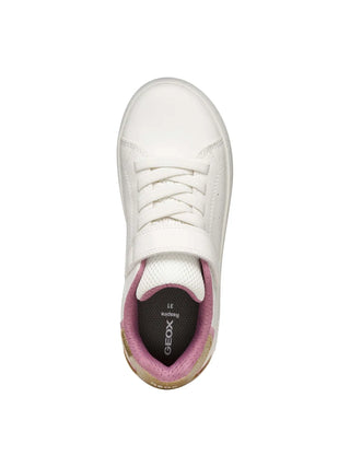 SNEAKERS RAGAZZA - GEOX BIANCO-ROSA - J36LRA 0BCKC 5