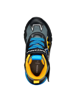 SNEAKERS RAGAZZO - GEOX NERO-GIALLO - J56LBE 0BC14 6