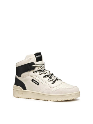 SNEAKERS RAGAZZO - GEOX BIANCO-NERO - J56LQA 05422 2