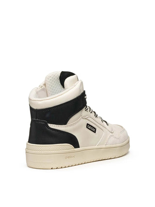 SNEAKERS RAGAZZO - GEOX BIANCO-NERO - J56LQA 05422 4