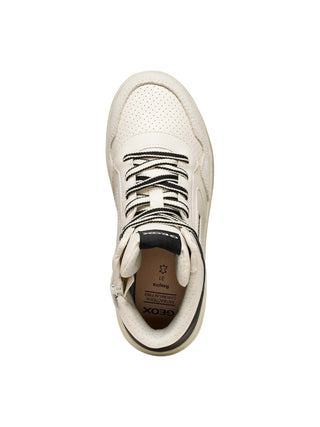 SNEAKERS RAGAZZO - GEOX BIANCO-NERO - J56LQA 05422 5