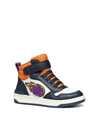 SNEAKERS RAGAZZO - GEOX BIANCO-NAVY - J56LQC 054FU 2