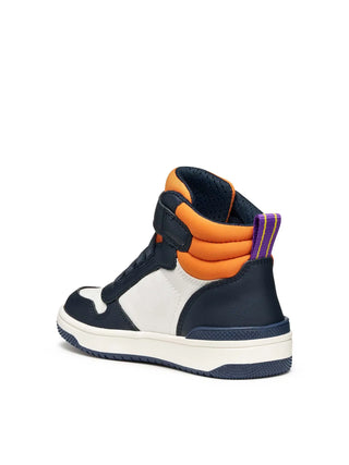 SNEAKERS RAGAZZO - GEOX BIANCO-NAVY - J56LQC 054FU 3
