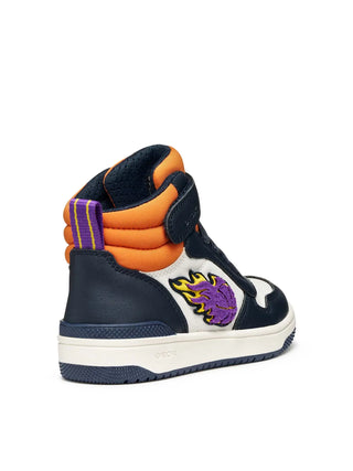 SNEAKERS RAGAZZO - GEOX BIANCO-NAVY - J56LQC 054FU 4