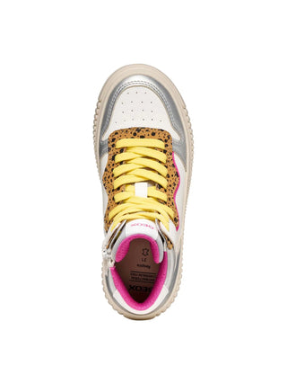 SNEAKERS RAGAZZO - GEOX BIANCO-FUXIA - J56M3B 054AJ 5