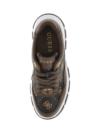 SNEAKERS DONNA - GUESS MARRONE - FLFBRT PEL12 4