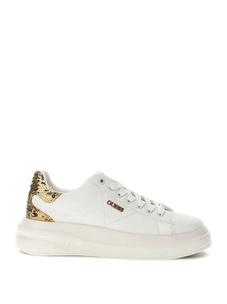 SNEAKERS DONNA - GUESS BIANCO-ORO - FLFE10 ELE12