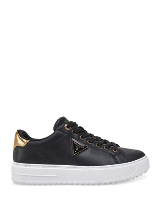 SNEAKERS DONNA - GUESS NERO-ORO - FLJD12 LEA12