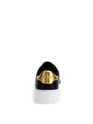 SNEAKERS DONNA - GUESS NERO-ORO - FLJD12 LEA12 3