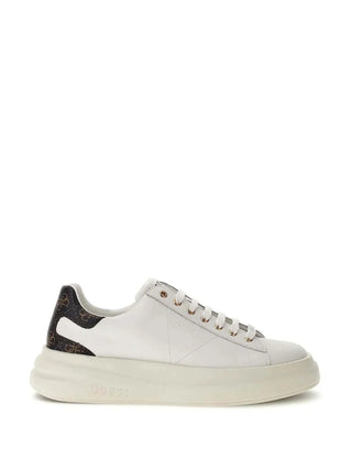 SNEAKERS UOMO - GUESS BIANCO-MARRONE - FMPVIB LEA12