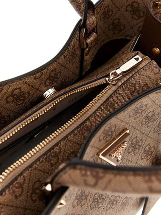 BORSA A MANO DONNA - GUESS MARRONE - HWSG69 74060 3