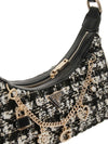 BORSA A SPALLA DONNA - GUESS NERO-MULTI - HWTB86 79180 3