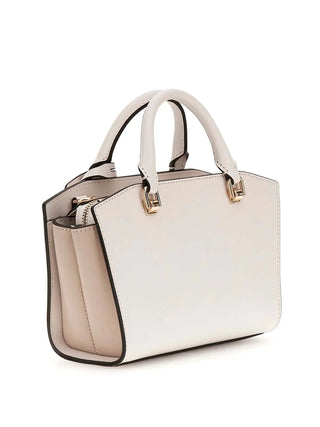 BORSA A MANO DONNA - GUESS BIANCO-TAUPE - HWVG96 55760 2