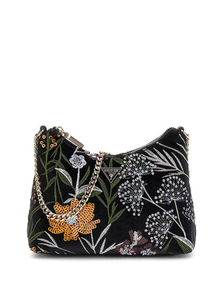 BORSA A SPALLA DONNA - GUESS NERO-MULTI - HWVT93 50170