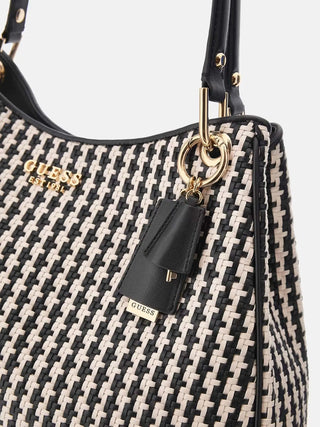 BORSA A MANO DONNA - GUESS NERO-MULTI - HWWG96 31230 3