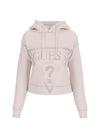 FELPA DONNA - GUESS ATHLEISURE CREMA - V2YQ08 K7UW2 1