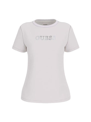 T-SHIRT DONNA - GUESS ATHLEISURE BIANCO - V3BI11 J1314 1