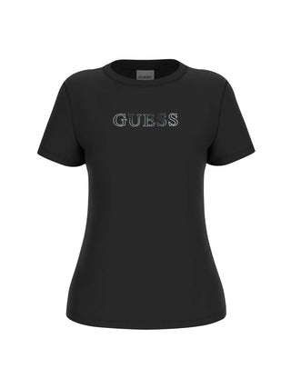 T-SHIRT DONNA - GUESS ATHLEISURE NERO - V3BI11 J1314 1