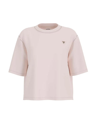 T-SHIRT DONNA - GUESS ATHLEISURE CREMA - V4BI21 I3Z14