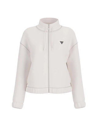 FELPA DONNA - GUESS ATHLEISURE BIANCO - V4BQ14 K7UW2 1