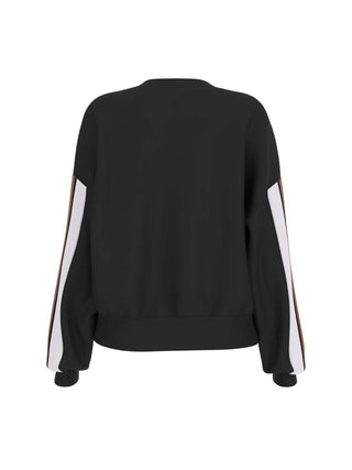 FELPA DONNA - GUESS ATHLEISURE NERO - V5BQ03 KCX22 2