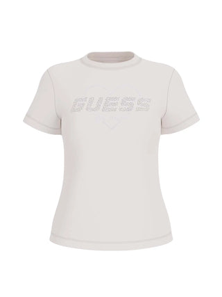 T-SHIRT DONNA - GUESS ATHLEISURE BIANCO - V5GI10 K9RM1