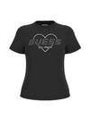T-SHIRT DONNA - GUESS ATHLEISURE NERO - V5GI10 K9RM1 1