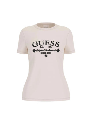 T-SHIRT DONNA - GUESS ATHLEISURE BIANCO - V5YI03 I3Z14 1