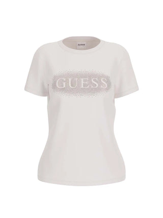 T-SHIRT DONNA - GUESS ATHLEISURE BIANCO - V5YI08 J1314 1