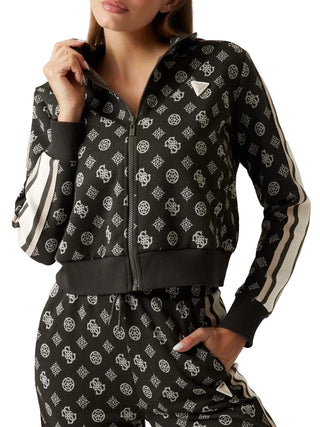 FELPA DONNA - GUESS ATHLEISURE NERO - V5YQ07 K0282 1