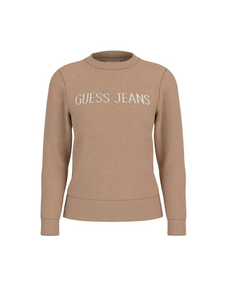 MAGLIA DONNA - GUESS JEANS MARRONE - W4BR10 Z3HM1 1