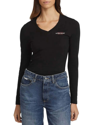 MAGLIA DONNA - GUESS JEANS NERO - W4YI21 J1314 1