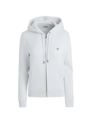 FELPA DONNA - GUESS JEANS BIANCO - W4YQ03 KC811