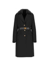CAPPOTTO DONNA - GUESS APPAREL NERO - W5BL25 W2672 1