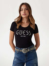 T-SHIRT DONNA - GUESS APPAREL NERO - W5YI05 J1314 2